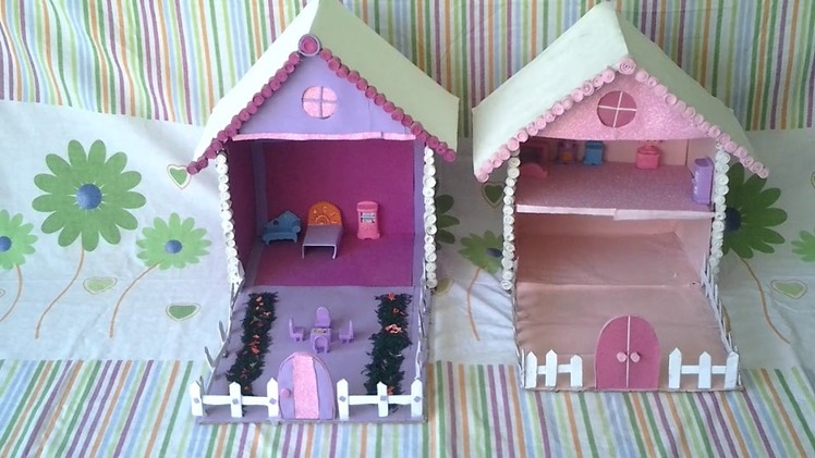 Easy diy doll house from cardboard