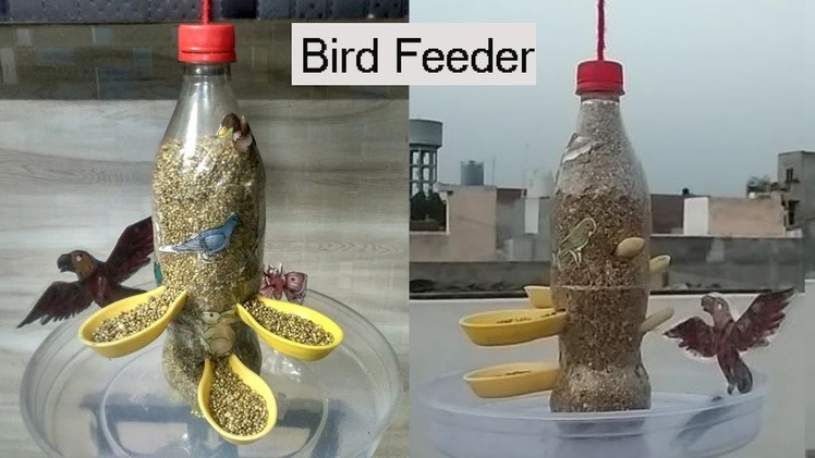 How to make a bird feeder | DIY Homemade Plastic Bottle Bird Feeder| bird feeder from plastic bottle