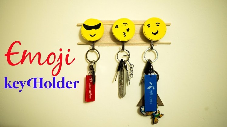 How to make Emoji Key Holder::Diy Emoji Key Holder |Home decor Idea|