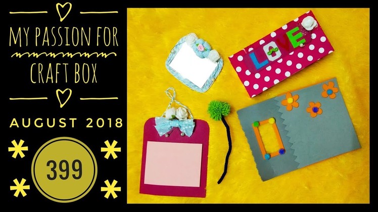 My Passion for Craft box August 2018 |399|Personalized |Unboxing and Review