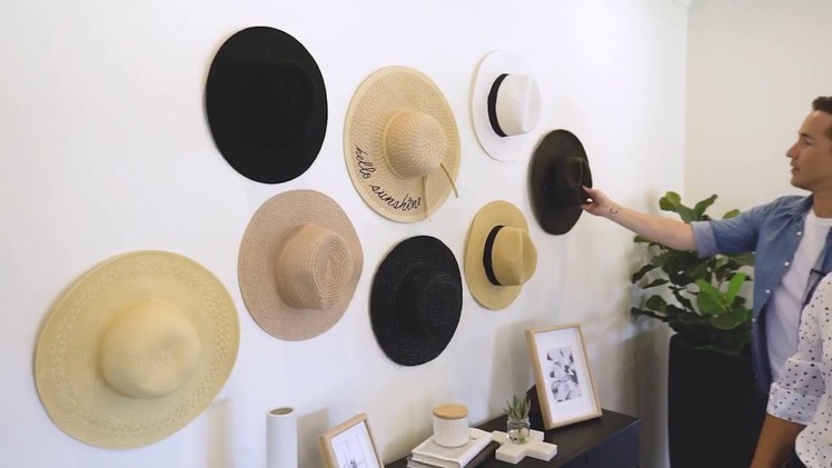 Rock a DIY Hat Wall at Home for Next to Nothing