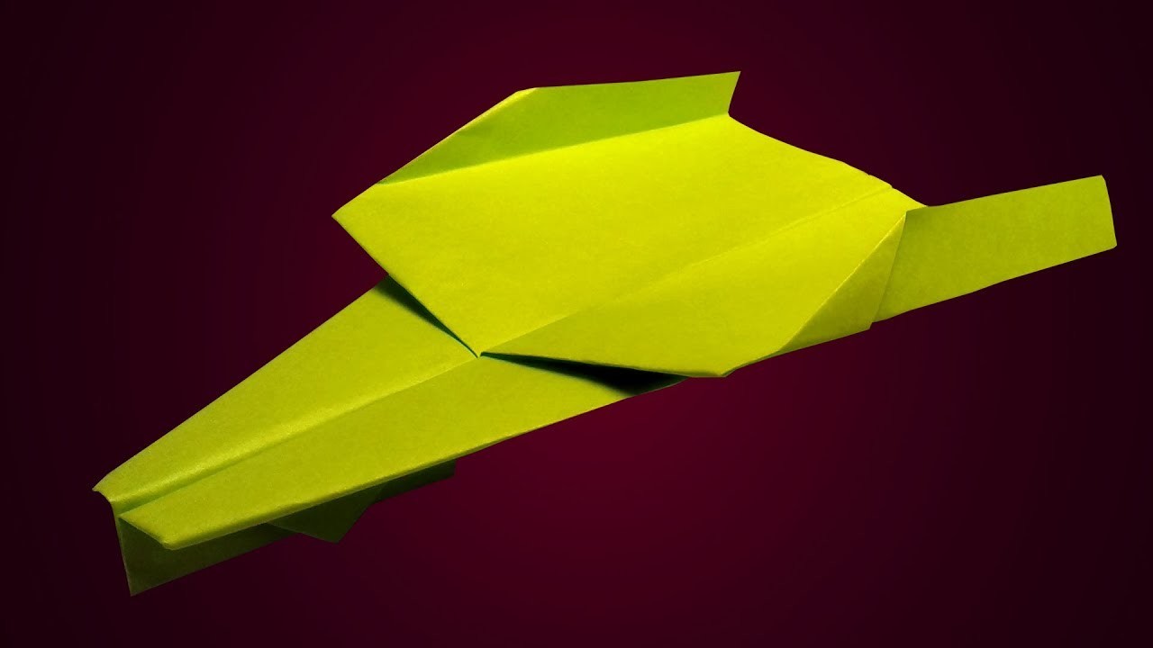 Simple Paper Jet Plane Paper Airplane That Flies Far And
