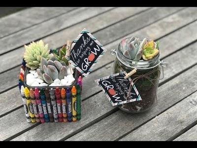 Succulent DIY Gift for Teachers