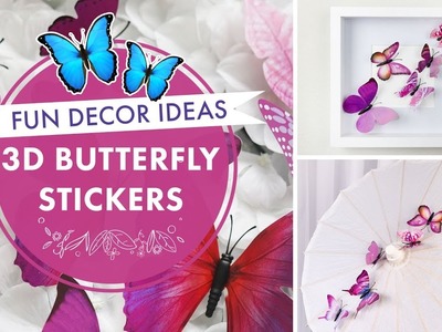 3D Butterfly Stickers | DIY Wall Decal Crafts ???? | BalsaCircle.com