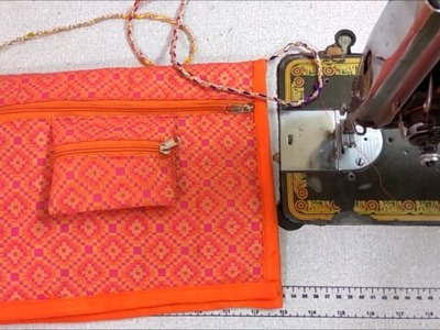 Beautiful Hand Bag making | Side Bag | DIY | Complete How to Video