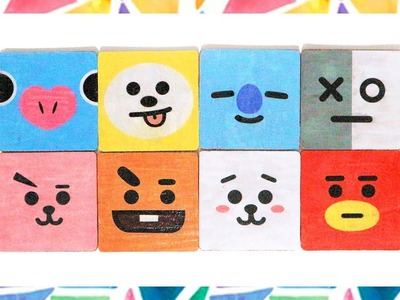 DIY BT21 (PUZZLE STAR) INSPIRED COASTERS!(FREE TEMPLATES)[CREATIVE WEDNESDAY]