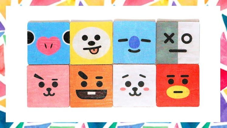 DIY BT21 (PUZZLE STAR) INSPIRED COASTERS!(FREE TEMPLATES)[CREATIVE WEDNESDAY]