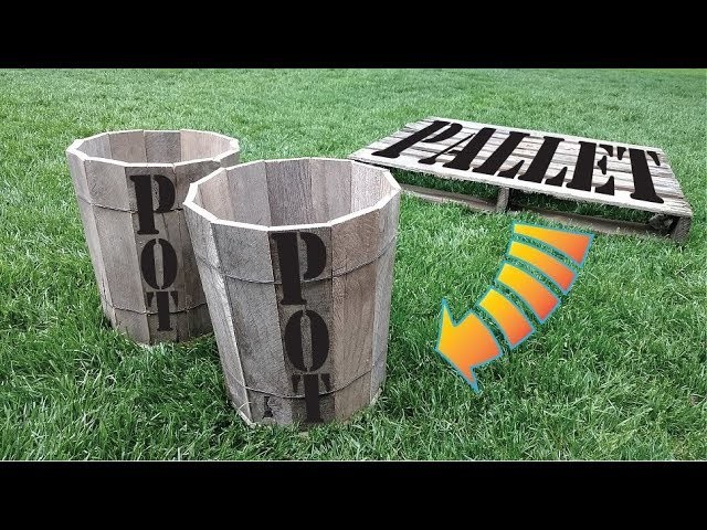 DIY Pallet Planter Pots