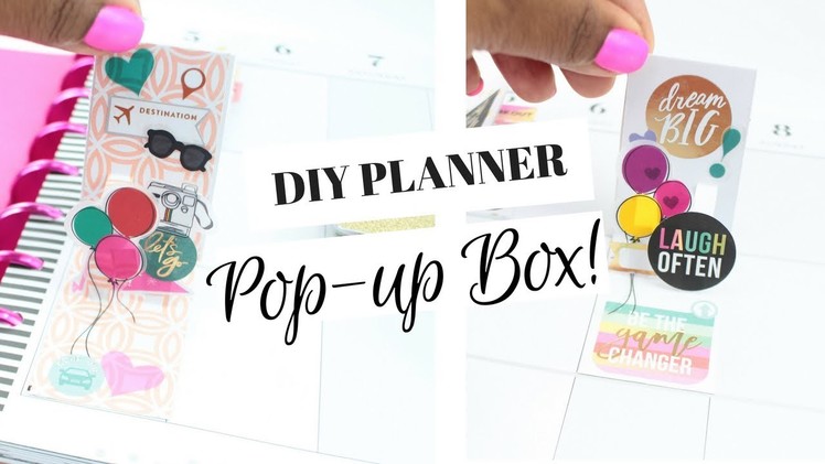 DIY Pop-Up Box For Your Planner | Scrapbooking Style! | At Home With Quita