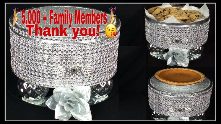 DIY Silver Glam Wedding Cake Stand. Thank You 5,000+ Subscribers. Michael's Cake