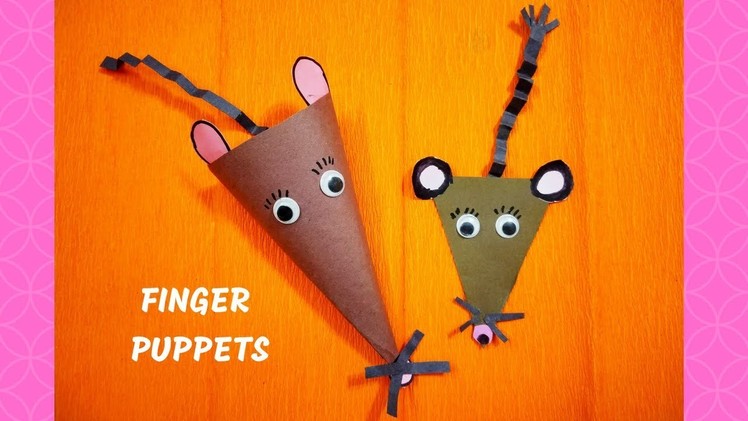 FINGER MOUSE PUPPET CRAFT || FINGER PUPPETS || DIY PUPPET CRAFT || Easy Craft Ideas at Home