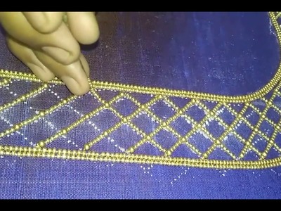Simple Checks work with Gold beads