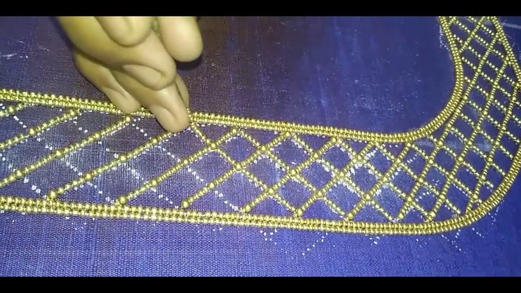 Simple Checks work with Gold beads
