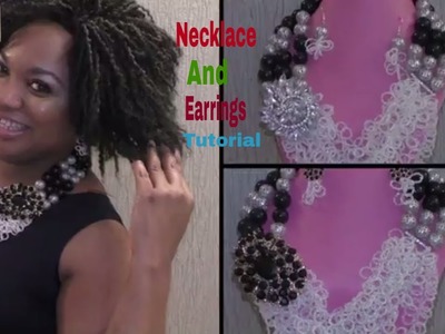 Tutorial on how to make Necklace and Earrings for beginner
