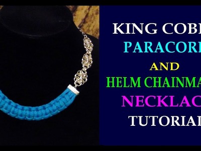 TUTORIAL - PARACORD AND CHAINMAILLE NECKLACE | HELM CHAINMAILLE