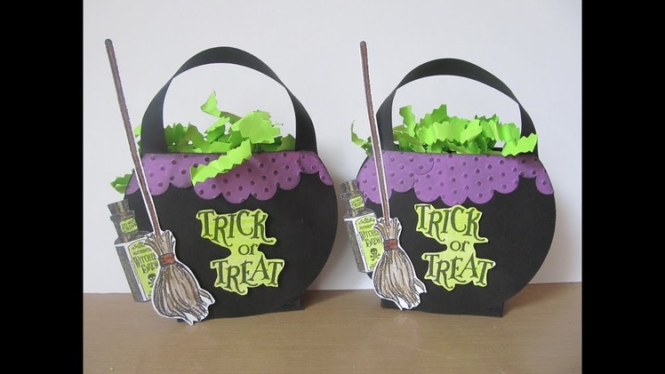 13 Haunted Projects of Halloween #5~ Witch's Cauldron Treat Box