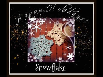 15 Minute Crochet Snowflake Pattern - FREE - YarnWars.com