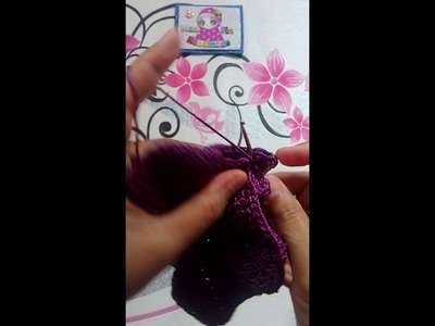3D Leaf Crochet Bag Row10
