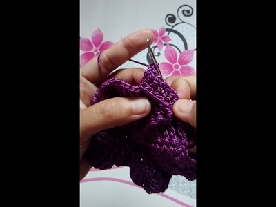 3D Leaf Crochet Bag Row8