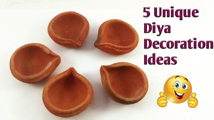 5 Unique Diya Decoration Ideas | Very Easy Diwali Decoration Ideas at Home | DIY Decor Ideas