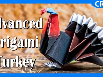 Advanced Origami Turkey [Jun Maekawa] | Thanksgiving Paper Craft Tutorial and Template