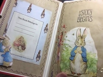 Altered Book Journal Peter Rabbit