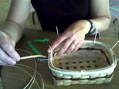 Basket Weaving Video #11a--Lashing the rim