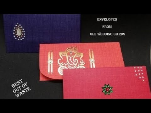 Best Use of Old Wedding Card || How to make Envelope using Wedding Card