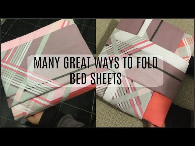 Better ways to fold bed sheets | Tips and tricks to fold bed sheets | Bed sheet folding techniques