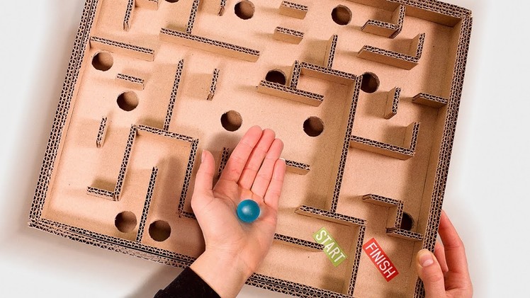 Board Game Marble Labyrinth from Cardboard | How to Make Amazing Game