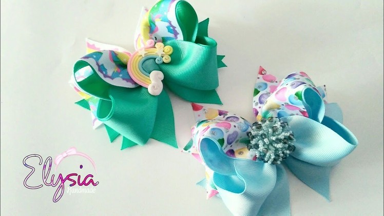 Boutique Spiked Primavera ???? Ribbon Bow Tutorial ???? DIY by Elysia Handmade