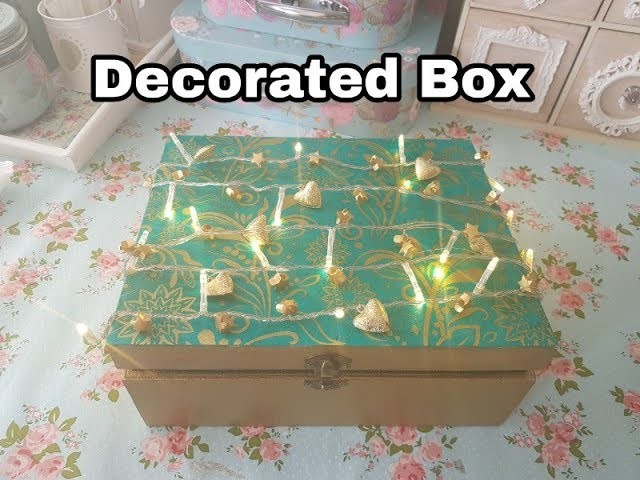 Christmas. Birthday Gift idea-  Christmas Eve box - Decorated Box with lights Tutorial