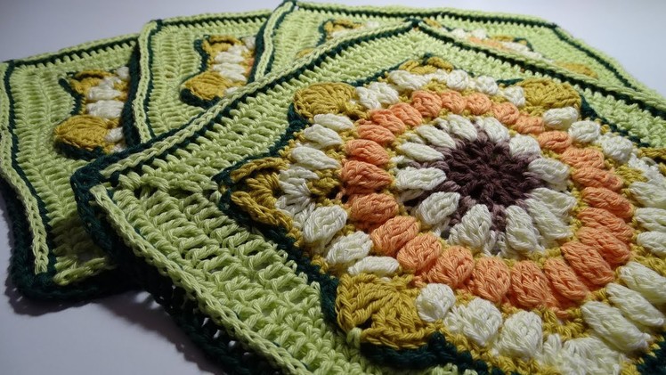 Crochet Blanket - Eve's Sunflowers Part 4