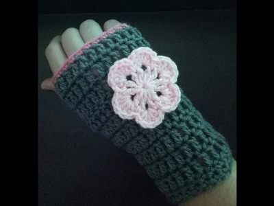 Crochet Fingerless gloves for beginners