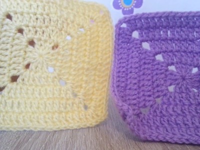 Crochet perfect solid granny square