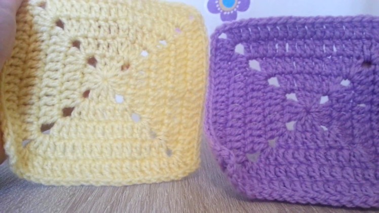 Crochet perfect solid granny square