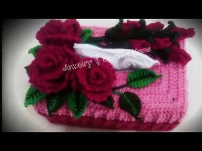 Crochet Tissue Box Cover Tutorial( part 1)
