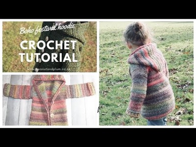 Crochet Tutorial - Boho festival hoodie