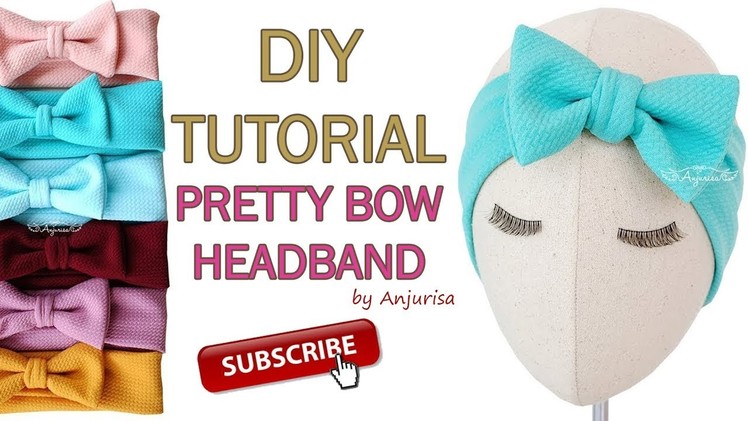 DIY Baby Turban Headband with Bow