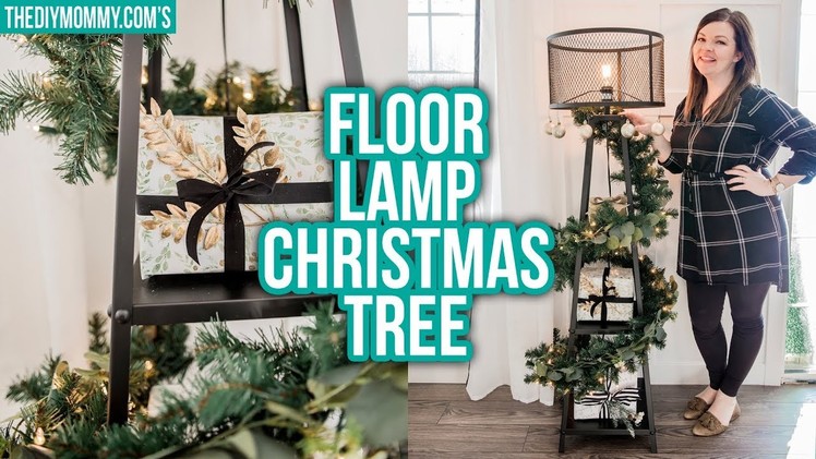 DIY FLOOR LAMP CHRISTMAS TREE