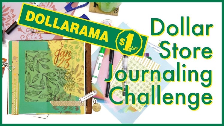 Dollar Store Journaling Challenge | Journal with Me