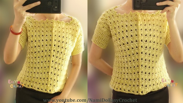 Easy Crochet : Crochet Sweater (Pullover.Blouse) #05