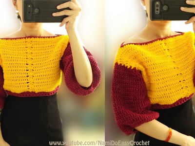 Easy Crochet: Crochet Sweater (Croptop) #08