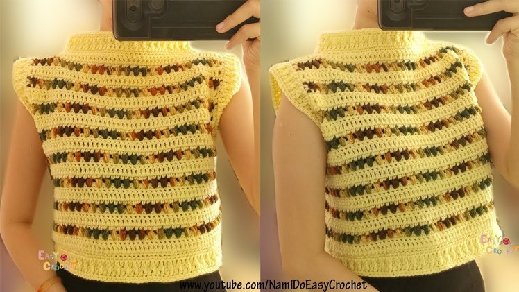 Easy Crochet: Crop Top for Autumn and Winter #03
