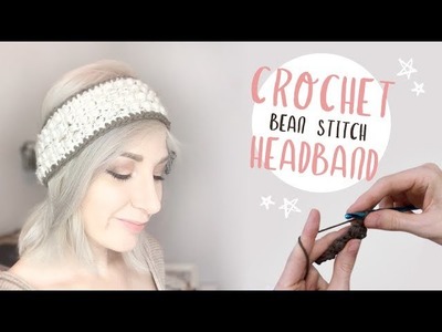 Easy Crochet Winter Headband Tutorial w. Bean Stitch (Beginner Friendly!)