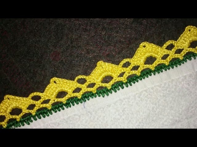 Easy Lace Pattern in hindi.Urdu,indian crochet lace pattern,indian crochet pattern