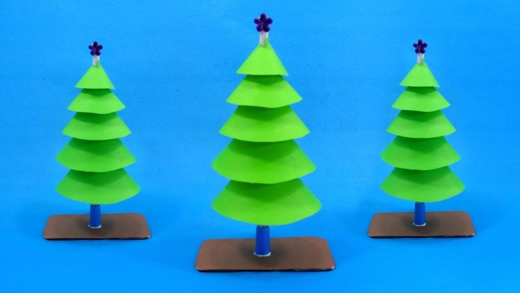 Easy Paper Christmas Decorations Christmas Tree Making With Color Paper