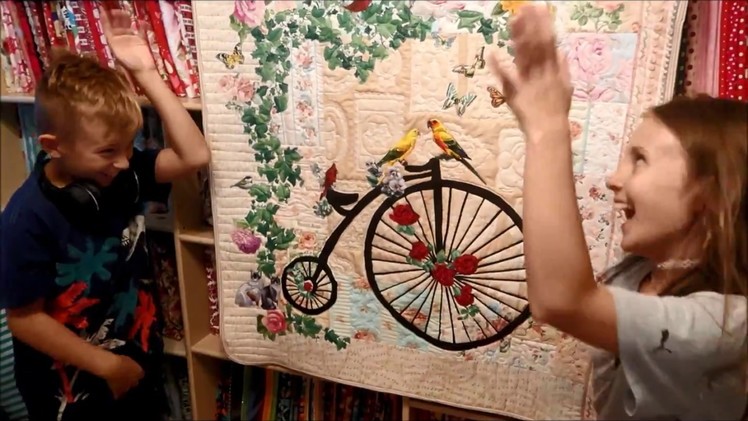 EPISODE 103 ~ My 'Penny Farthing' Bicycle Quilt (semi tutorial)