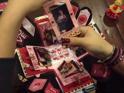 Explosion Box for Boyfriend (Valentine's Day. Anniversary Theme)