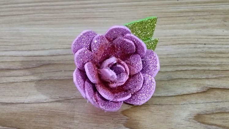 Glitter Foam Sheet Crafts-Glitter Foam Flower